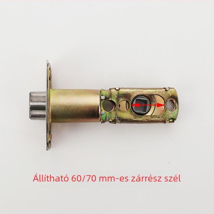 Hárompólusú golyózár ajtózár, Modell 110, Cinkötvözet, Fürdőszoba és konyhaajtókhoz, Modern minimalista stílus