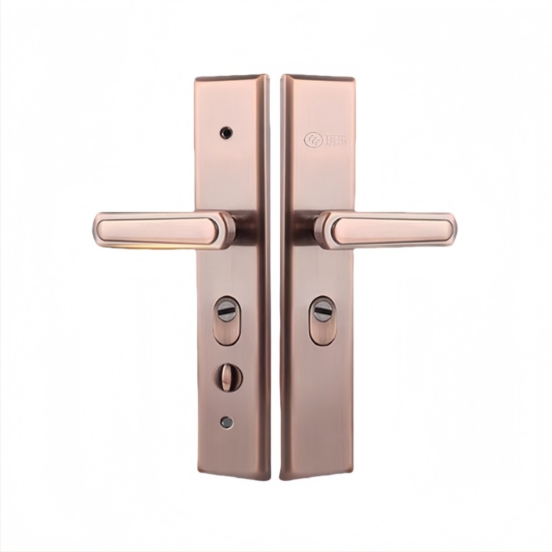 Ajtófogantyú - Rozsdamentes acél, Anti-lopás, Vastagított panel, Kétszintű betörés elleni védelem, Többfunkciós állítható | Modell 2023/10915/10208