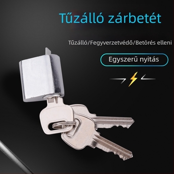 Tűzbiztos ajtó zárbetét, alumínium-réz maggal, 85 g