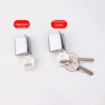 Tűzbiztos ajtó zárbetét, alumínium-réz maggal, 85 g