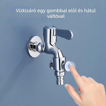 Konyhai és fürdőszobai csaptele szivárgásmentesítő javító eszköz, egygombos vízállás-szabályozó szeleppel, szivárgásmentes csatlakozó