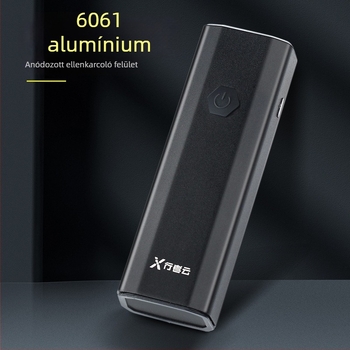 Kerékpár lámpa alumíniumötvözetből, USB-ről tölthető, vízálló, éjszakai tekeréshez, mountain bike-hoz