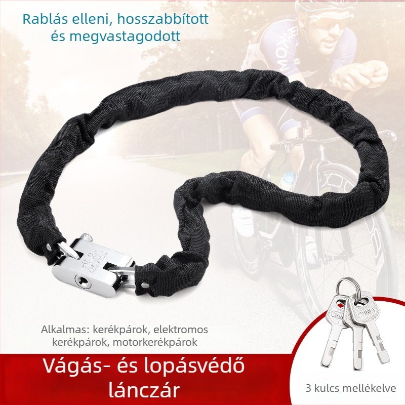 Yaxin lánc-zár, mangán acélból, kerékpárok, motorkerékpárok és elektromos járművek számára, modern minimalista dizájn