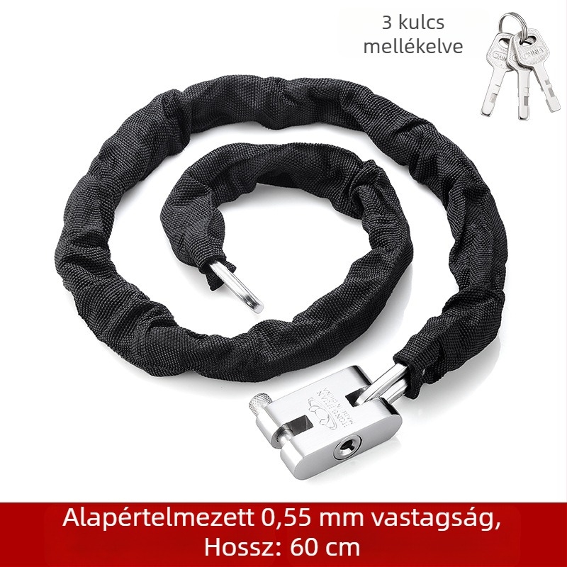 Yaxin lánc-zár, mangán acélból, kerékpárok, motorkerékpárok és elektromos járművek számára, modern minimalista dizájn