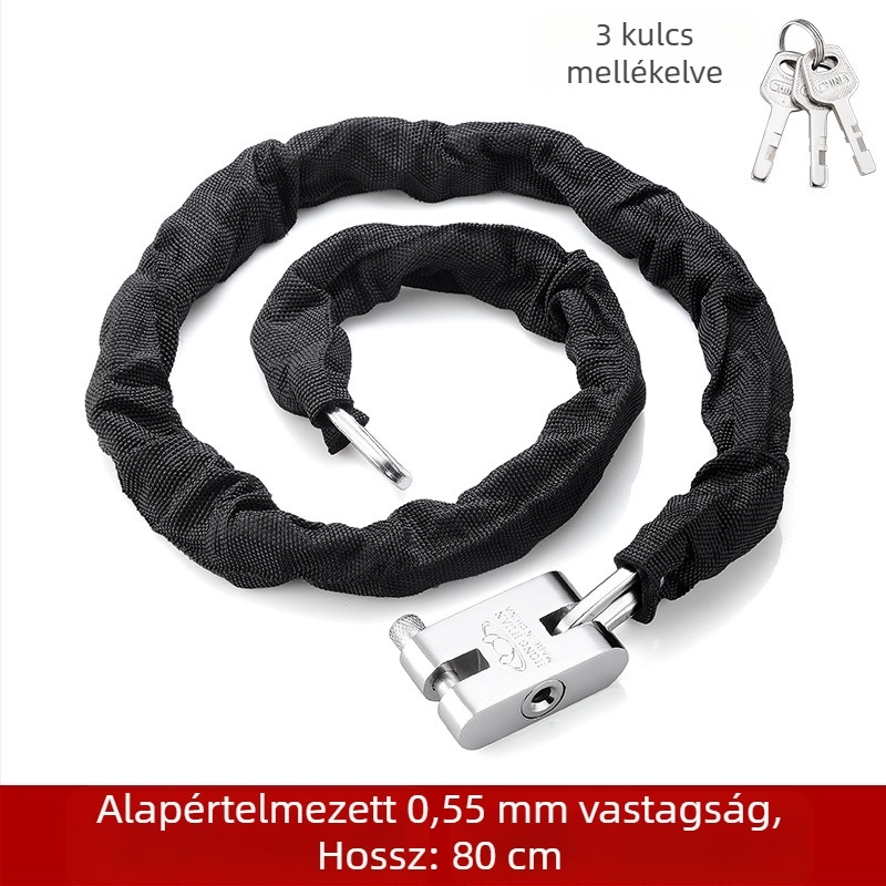 Yaxin lánc-zár, mangán acélból, kerékpárok, motorkerékpárok és elektromos járművek számára, modern minimalista dizájn