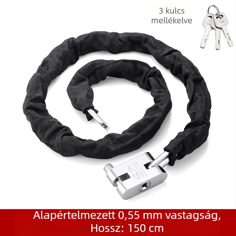 Yaxin lánc-zár, mangán acélból, kerékpárok, motorkerékpárok és elektromos járművek számára, modern minimalista dizájn