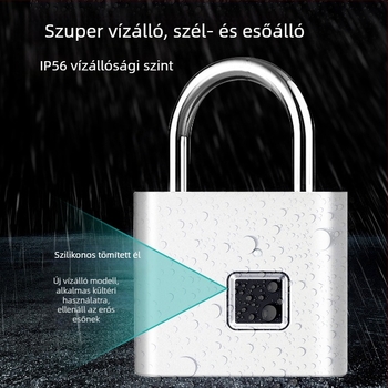 Chuangjia okos ujjlenyomat-zár, rozsdamentes acélból, modell g type, ajtókhoz, kollégiumi szekrényekhez, poggyászhoz és raktárakhoz