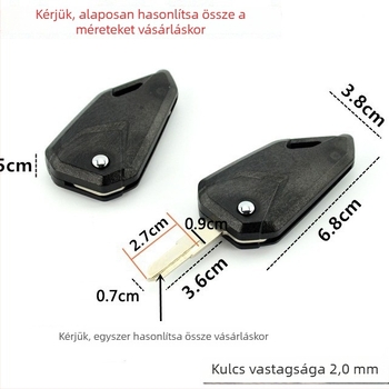 Motorkerékpár zártest – ABS + réz, Modell 158, DC márka, Tömeg 45