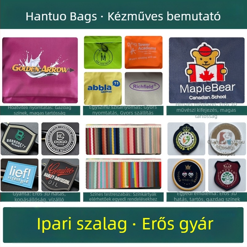 Gyerekek iskolatáskája személyre szabott logóval, Oxford anyag, vízálló és bővíthető, utcai stílus, poliészter bélés, Mr. Jelly márka