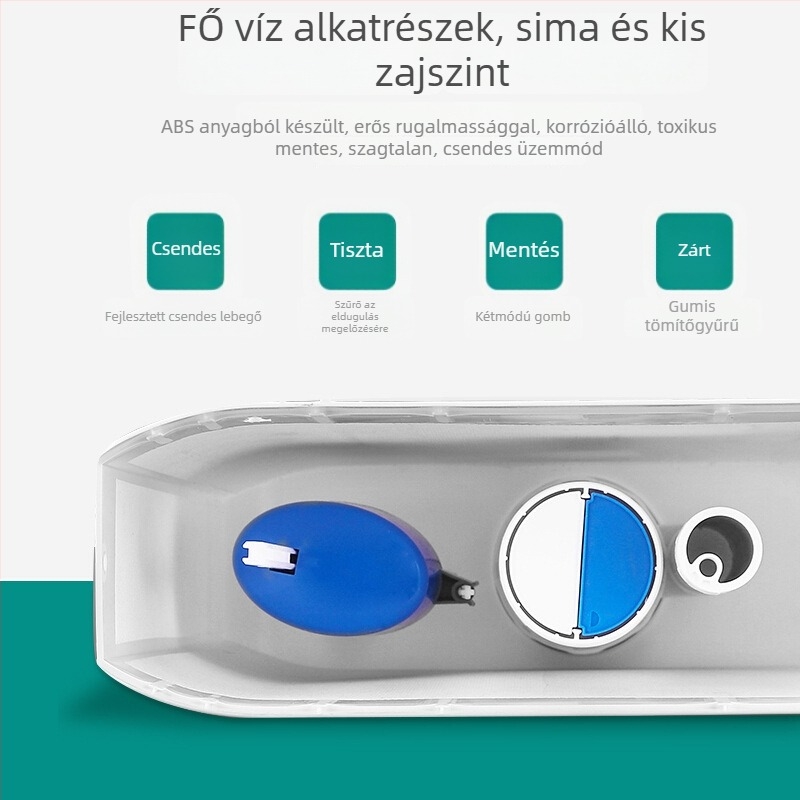 Lilong Falra szerelt squat vécé víztartály, műanyag, 3,5L/7L, kézi öblítés