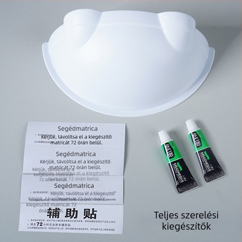 Műanyag előrészelt válaszfal guggoló WC-hez – pisilés elleni védelem, nincs szükség szétszerelésre, minimális akna távolság: 1, csőátmérő: 1, nincs víztartály