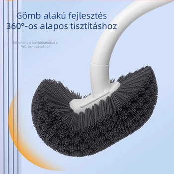 Falra szerelhető vécékefe, hosszú nyéllel, műanyag, 80 g