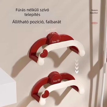 PP mosdópolc vákuumos rögzítéssel, falra szerelhető, kihúzható, fúrás nélkül, fürdőszobai tárolás és lefolyás