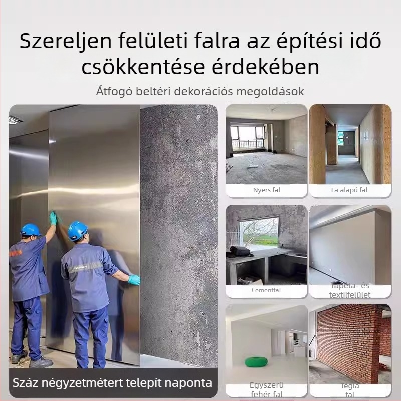 Fali panel bambuszszén rostból – varrat nélküli illesztés, hangszigetelés 30 dB, hővezetés 0,15 W/mK