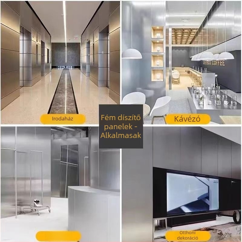 PVC belső falpanelek, 5 mm/8 mm vastagság, modern stílus minimalist, bambusz-szénfa-fa burkolat és karbon kristály lapok