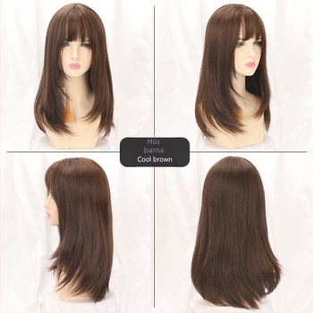 Paróka hőálló rostokból, rugalmas belső háló, francia frufruval, modell C8258