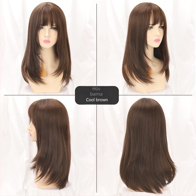 Paróka hőálló rostokból, rugalmas belső háló, francia frufruval, modell C8258