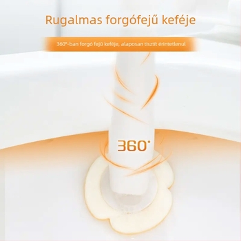 Miaojie Egyszer használatos WC-kefe készlet beépített tisztítószerrel, falra szerelhető, szivaccal