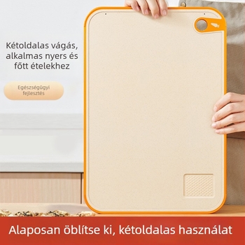 Búzaszalmából készült vágódeszka készlet, kétoldalas, csúszásmentes, antibakteriális, penészálló