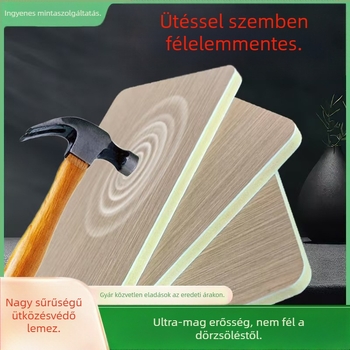 Fali panel – Integrált panel 01; Anyag: bambusz rost, furnér fa, bambusz szén, szénkristályok, alumíniummag; Hangszigetelés 50; Hővezető képesség 0.11