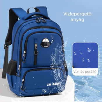 Hátizsák az 1–3. osztályos általános iskolásoknak – poliészter; lélegző, vízálló, ultra könnyű, kopásálló, gerincvédő védelemmel; vállpántok párnázottak; gyerekes, aranyos dizájn