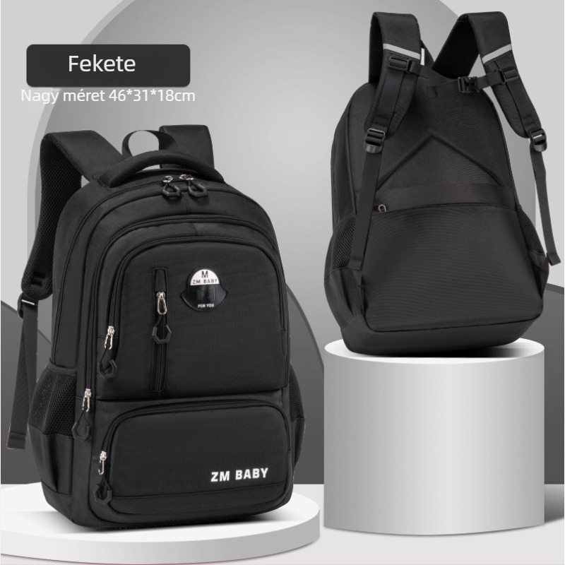 Hátizsák az 1–3. osztályos általános iskolásoknak – poliészter; lélegző, vízálló, ultra könnyű, kopásálló, gerincvédő védelemmel; vállpántok párnázottak; gyerekes, aranyos dizájn