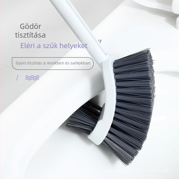 WC-tisztító ecset, hosszú nyél, falra szerelhető, műanyag, 0,16 kg, 1 db