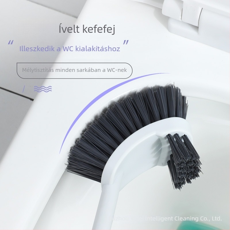 WC-tisztító ecset, hosszú nyél, falra szerelhető, műanyag, 0,16 kg, 1 db
