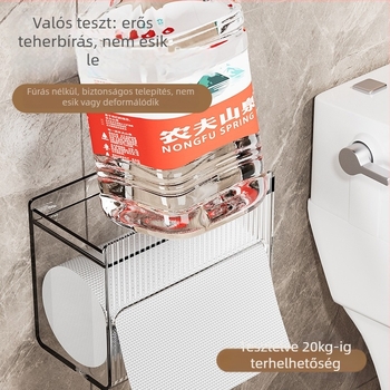 Falihoz rögzíthető vízálló papírzsebkendő tartó, műanyag, lehúzható zsebkendő, fürdőszoba, könnyű luxus stílus