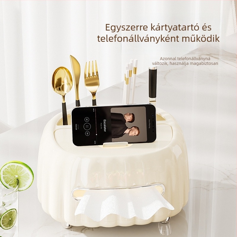 Forget One Thing Ofl8822 Asztali Szalvétatartó — műanyag, vízálló, többfunkciós, 5 darabos csomag, könnyű luxus