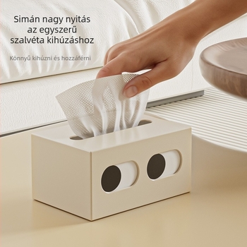 Asztali zsebkendő tartó, műanyag, többfunkciós rendszerező, autó, nappali és fürdőszoba számára, 10 darabos készlet