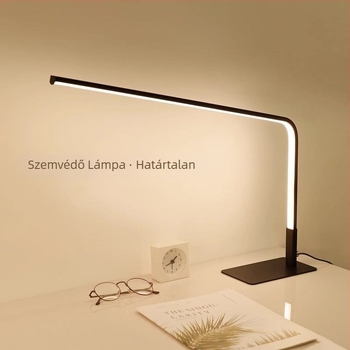 LED szemvédős asztali lámpa diákok számára — szilikon árnyékoló, távirányító, 220V, CRI ≥90, modern minimalista kialakítás