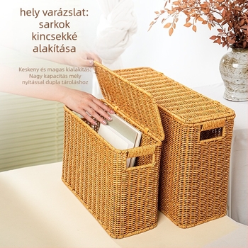 STW0064 L tárolókosár, papírból készült, könyvek és magazinok számára, Shuangtian márka, modern egyszerű stílus