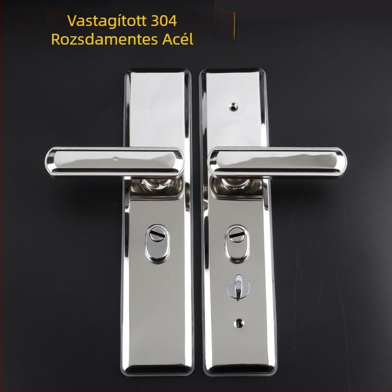 Rozsdamentes acél ajtózár fogantyú - lopás elleni biztonsági fogantyú bejárati ajtókhoz, univerzális páncél dizájn (Anyag: Rozsdamentes acél; Modell: Rozsdamentes acél fogantyú; Alkalmazási terület: Biztonsági ajtók/bejárati ajtók; Stílus: Új kínai stílus)