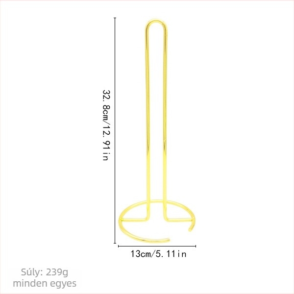 Függőleges fém törlőpapír tartó, nordic stílusú, konyhai asztalhoz, modell XJ-6358, multifunkcionális