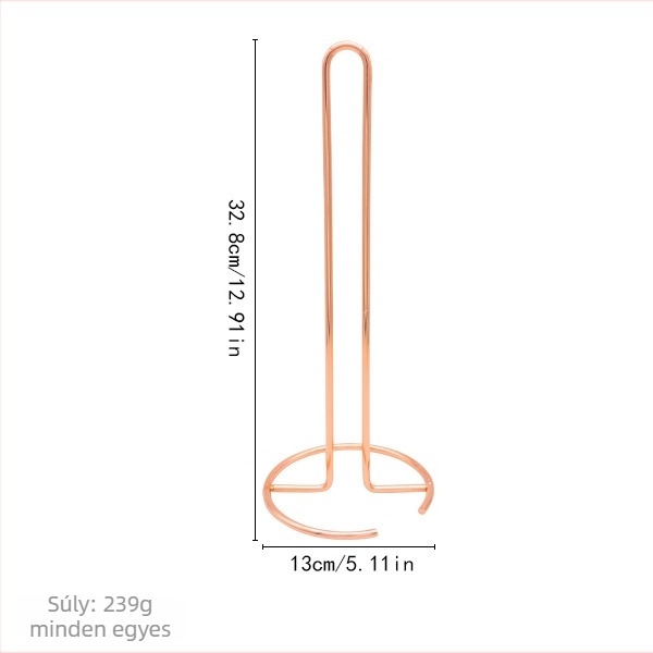 Függőleges fém törlőpapír tartó, nordic stílusú, konyhai asztalhoz, modell XJ-6358, multifunkcionális