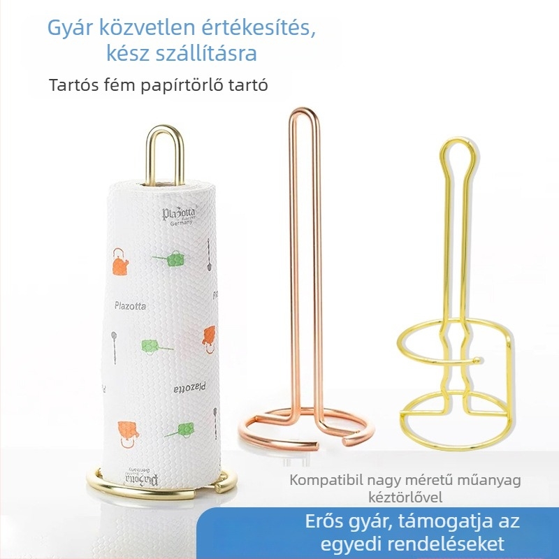 Függőleges fém törlőpapír tartó, nordic stílusú, konyhai asztalhoz, modell XJ-6358, multifunkcionális