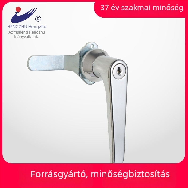 Hengzhu MS316 Zn ötvözet fogantyúzár elosztó dobozokhoz, magas és alacsony feszültségű szekrényekhez, fényes króm felület