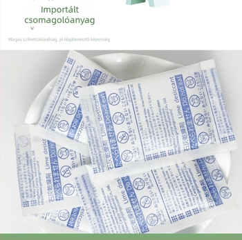 Lime desztikáns zacskó a szárításhoz és nedvesség elleni védelemhez, 15 g, csomagolásban, sík elrendezés