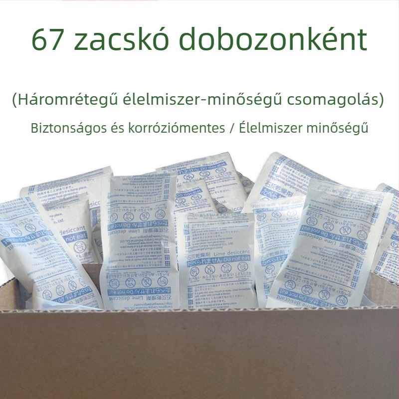 Lime desztikáns zacskó a szárításhoz és nedvesség elleni védelemhez, 15 g, csomagolásban, sík elrendezés