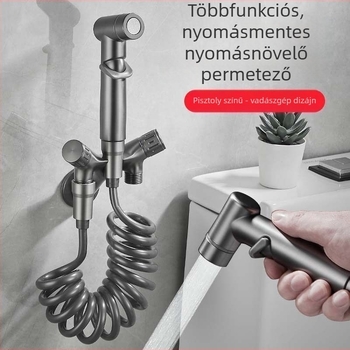 WC-bidé permetezőpisztoly szögcsappal, teljes réz kivitel, egyfunkciós, CE tanúsítvány, testreszabható, szerelés nem tartozék