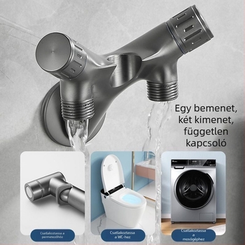 WC-bidé permetezőpisztoly szögcsappal, teljes réz kivitel, egyfunkciós, CE tanúsítvány, testreszabható, szerelés nem tartozék