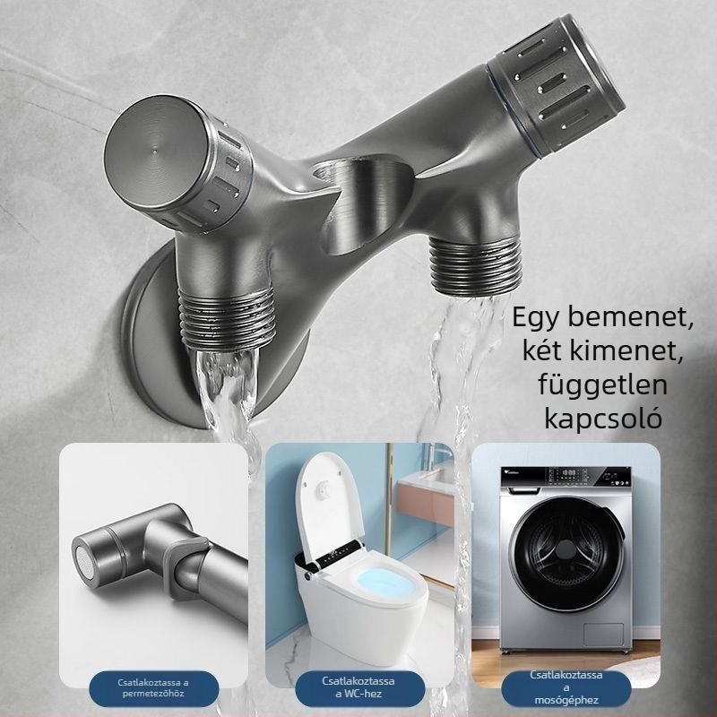 WC-bidé permetezőpisztoly szögcsappal, teljes réz kivitel, egyfunkciós, CE tanúsítvány, testreszabható, szerelés nem tartozék