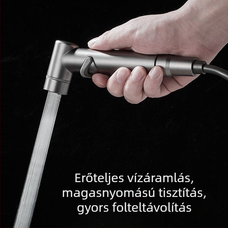 WC-bidé permetezőpisztoly szögcsappal, teljes réz kivitel, egyfunkciós, CE tanúsítvány, testreszabható, szerelés nem tartozék