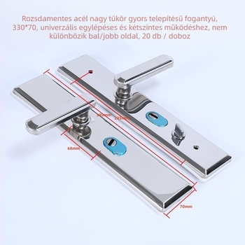 Julong rozsdamentes acél ajtózár fogópanel, univerzális felhasználás, modern minimalist stílus