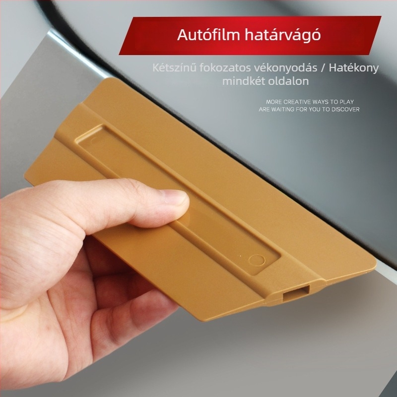 Trapez alakú műanyag scraper autó-wrap fóliához Baiyahu, testreszabható