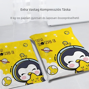 Vákuumkompressziós táska paplanok és ruhák tárolására, szívó típus, PA-PE anyag, modell Y171, Zhejiang származás