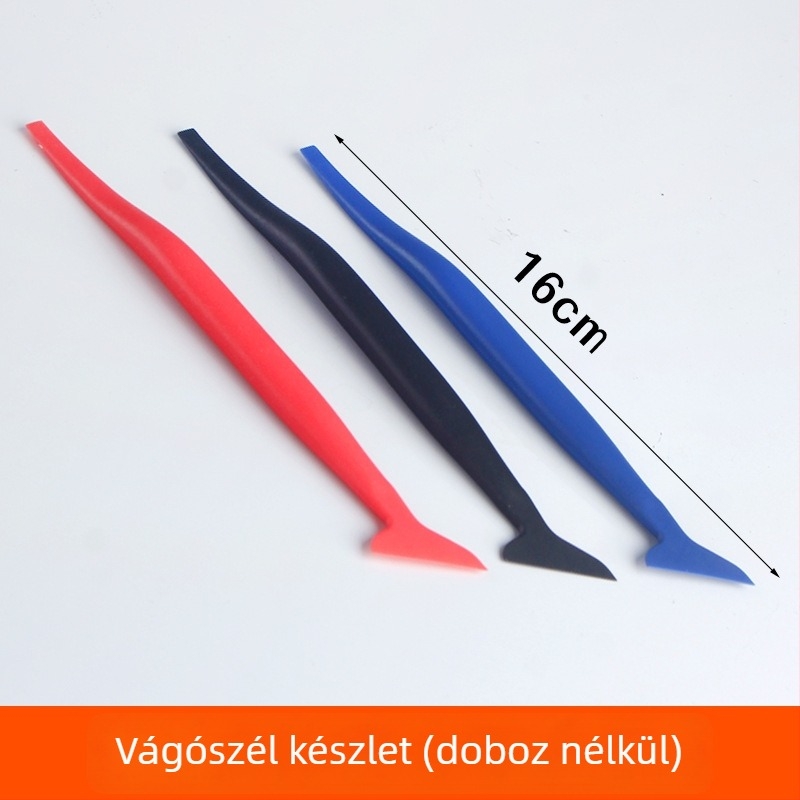 Öt részes eszközkészlet autófólia felhelyezéséhez, kézi filmalkalmazó eszköz, műanyag test