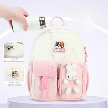 Iskolai gyerek hátizsák Oxford anyagból, könnyű és légáteresztő, kopásálló, párnázott légpárnás vállpántokkal, poliészter bélés