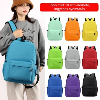 Iskolai hátizsák egyedi logóval, Oxford anyag, légáteresztő és kopásálló, városi egyszerű stílus, görbült vállpántok